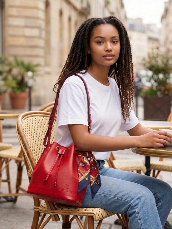 Louis Vuitton Handbags - LOUIS VUITTON Vintage Epi Noe in Castillan Red - GORGEOUS!